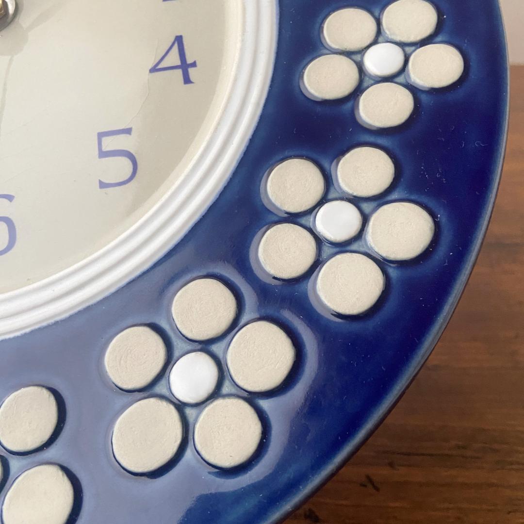 ◇極希少◇ ロールストランド 陶器製 ヴィンテージ 壁掛け時計 電波時計に交換済