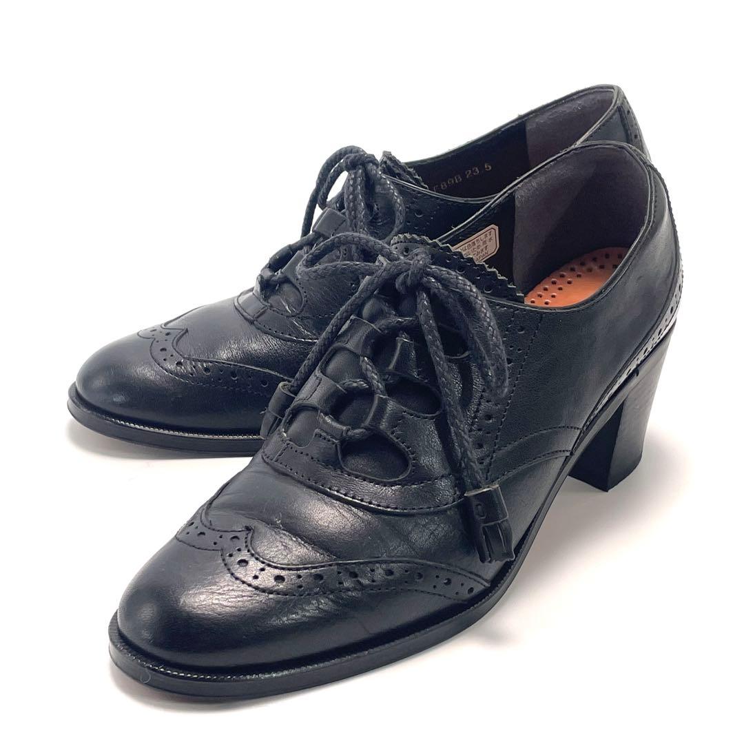 師走セール REGAL リーガル ウイングチップ パンプス ブラック 23.5
