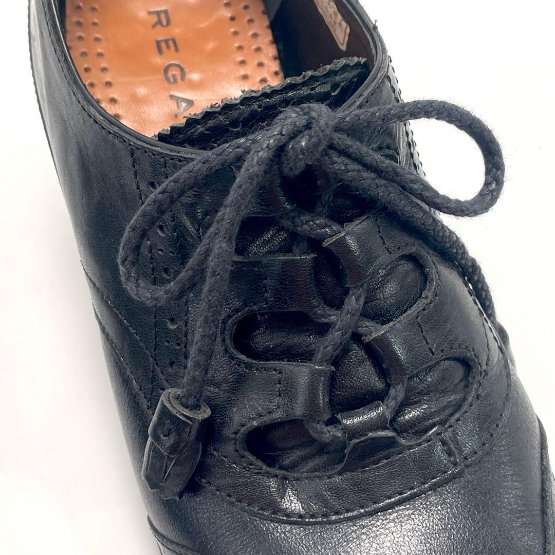 師走セール REGAL リーガル ウイングチップ パンプス ブラック 23.5