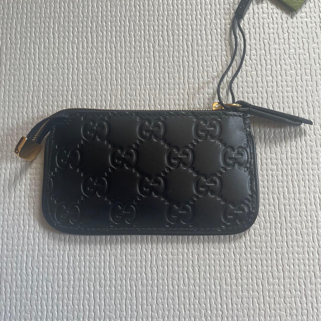 【新品未使用】GUCCI 財布 小銭入れ レザー キーリング付き ケース