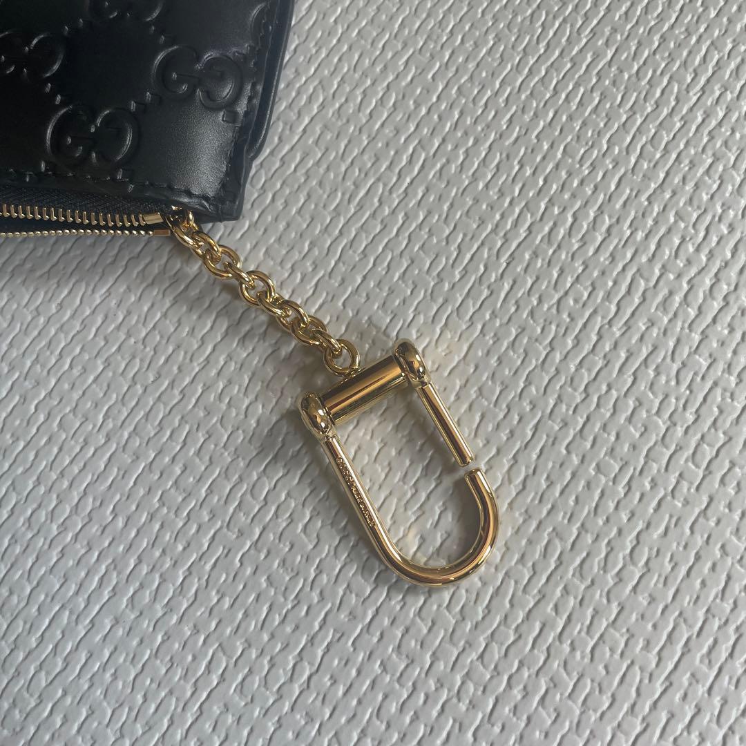 【新品未使用】GUCCI 財布 小銭入れ レザー キーリング付き ケース