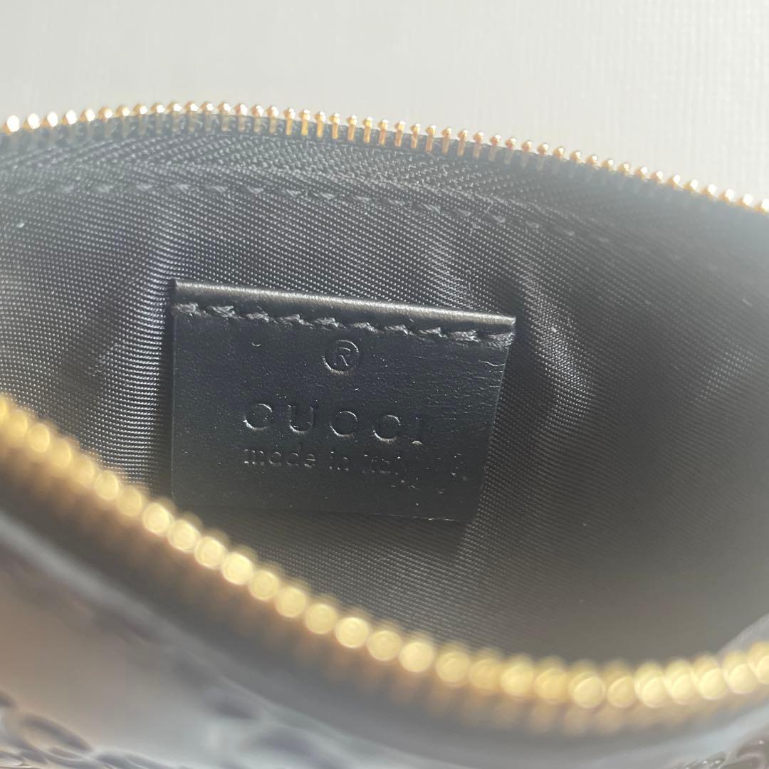 【新品未使用】GUCCI 財布 小銭入れ レザー キーリング付き ケース
