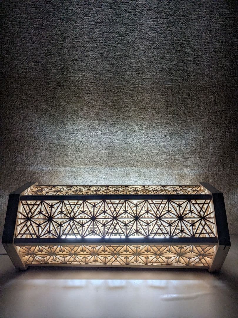 組子細工ランプ(横置き、縦置き両方出来ます。)