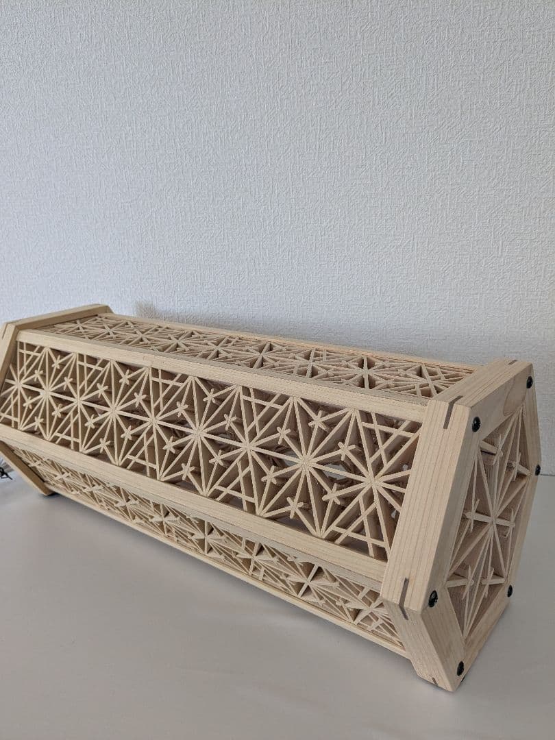 組子細工ランプ(横置き、縦置き両方出来ます。)