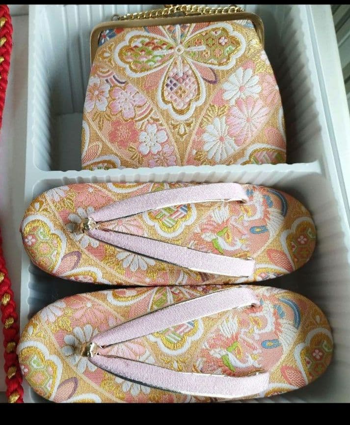 明日まで☆正絹白に刺繍着物に西陣帯フルセット☆七五三ハーフ成人式