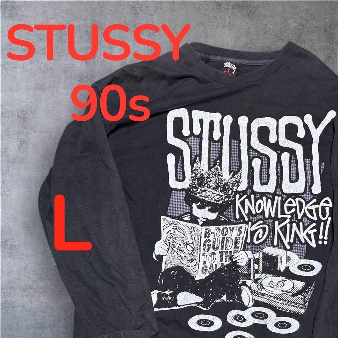 STUSSY 90s グラフィック長袖Tシャツ L
