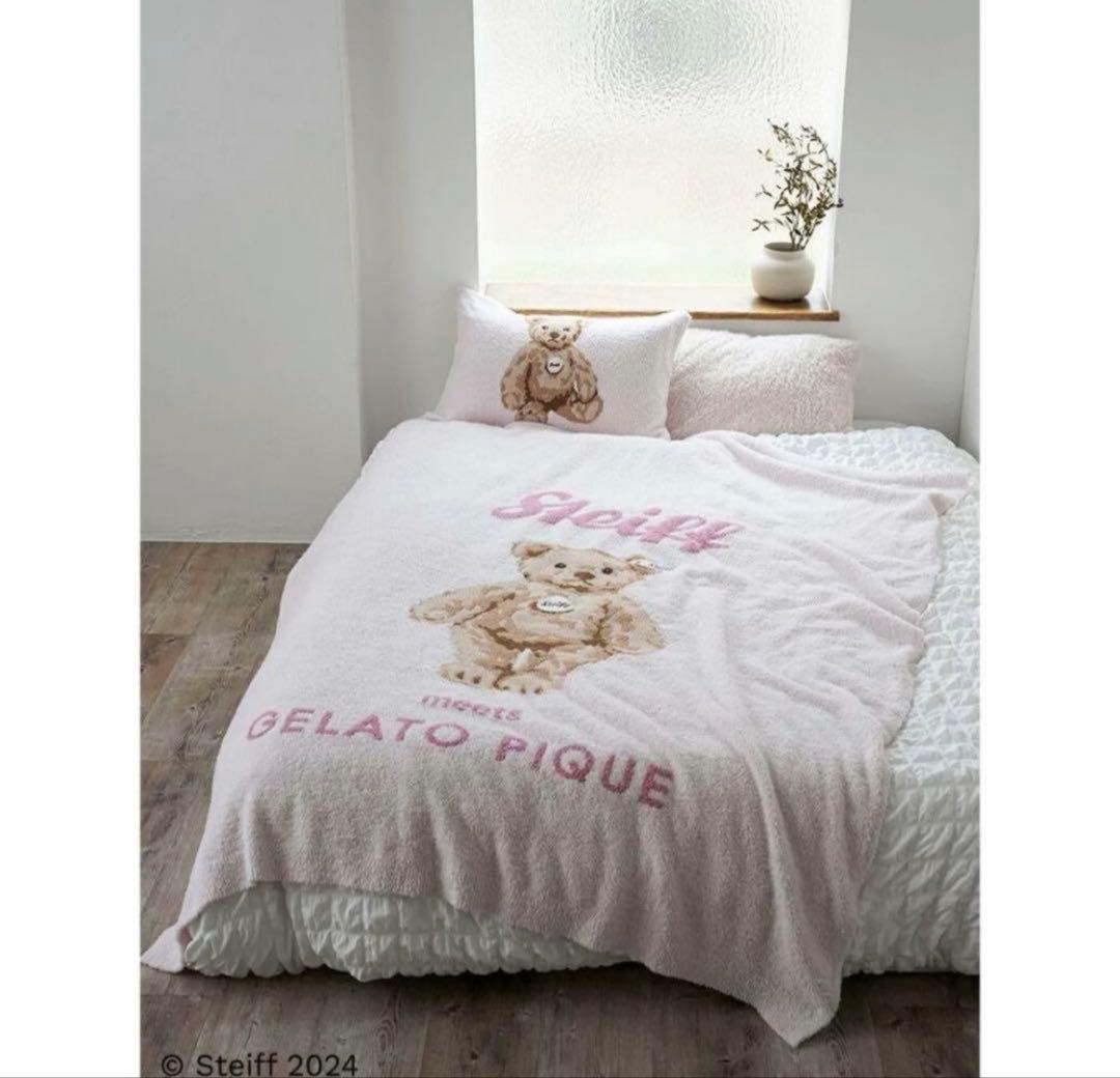 ★新品タグ付★完売★ジェラートピケシュタイフJamesジャガードマルチカバーP★