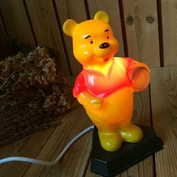 稀少*ディズニープロダクション*古いクマのプーさん スタンドライト照明
