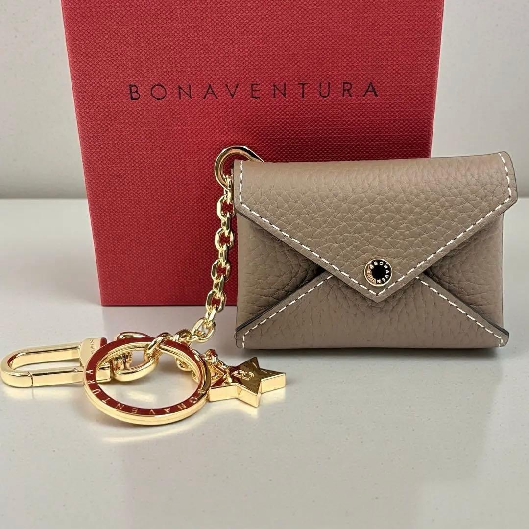 【極美品】 ボナペンチュラ キーホルダー スターチェーン グレージュ 付属品あり