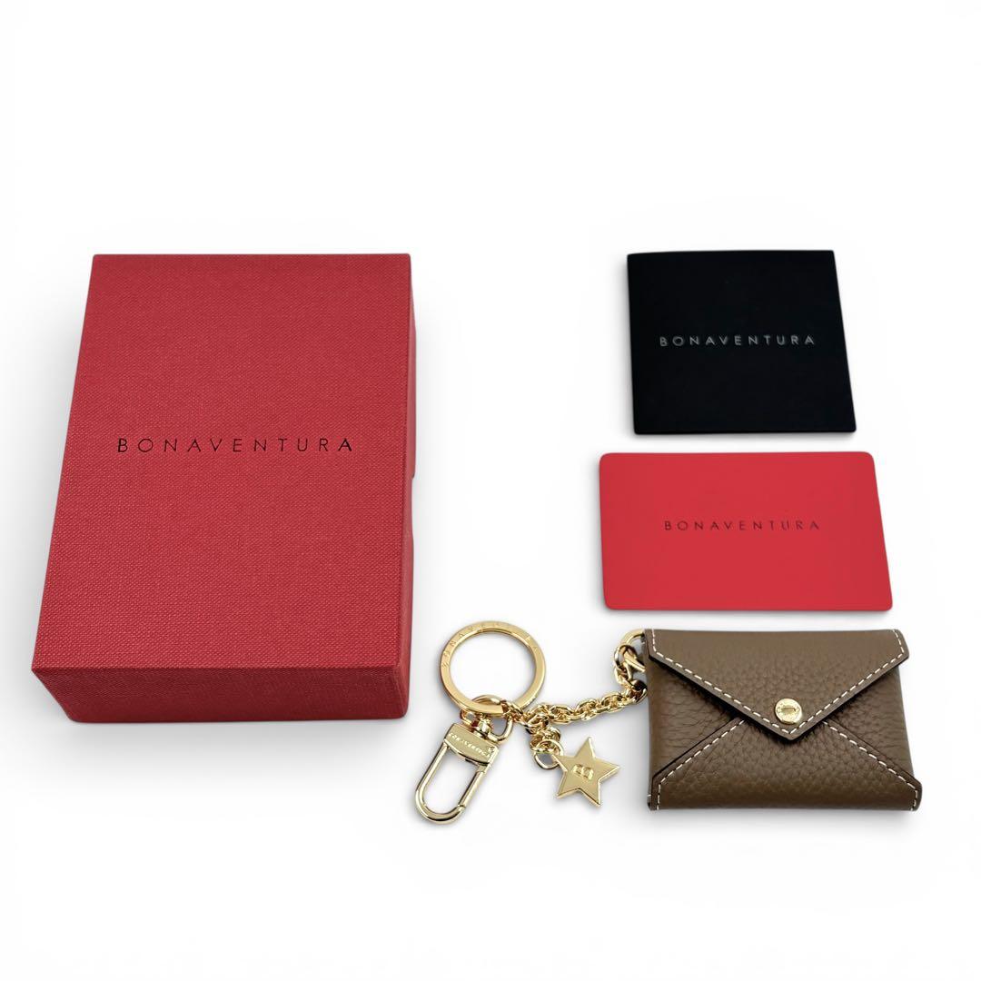 【極美品】 ボナペンチュラ キーホルダー スターチェーン グレージュ 付属品あり