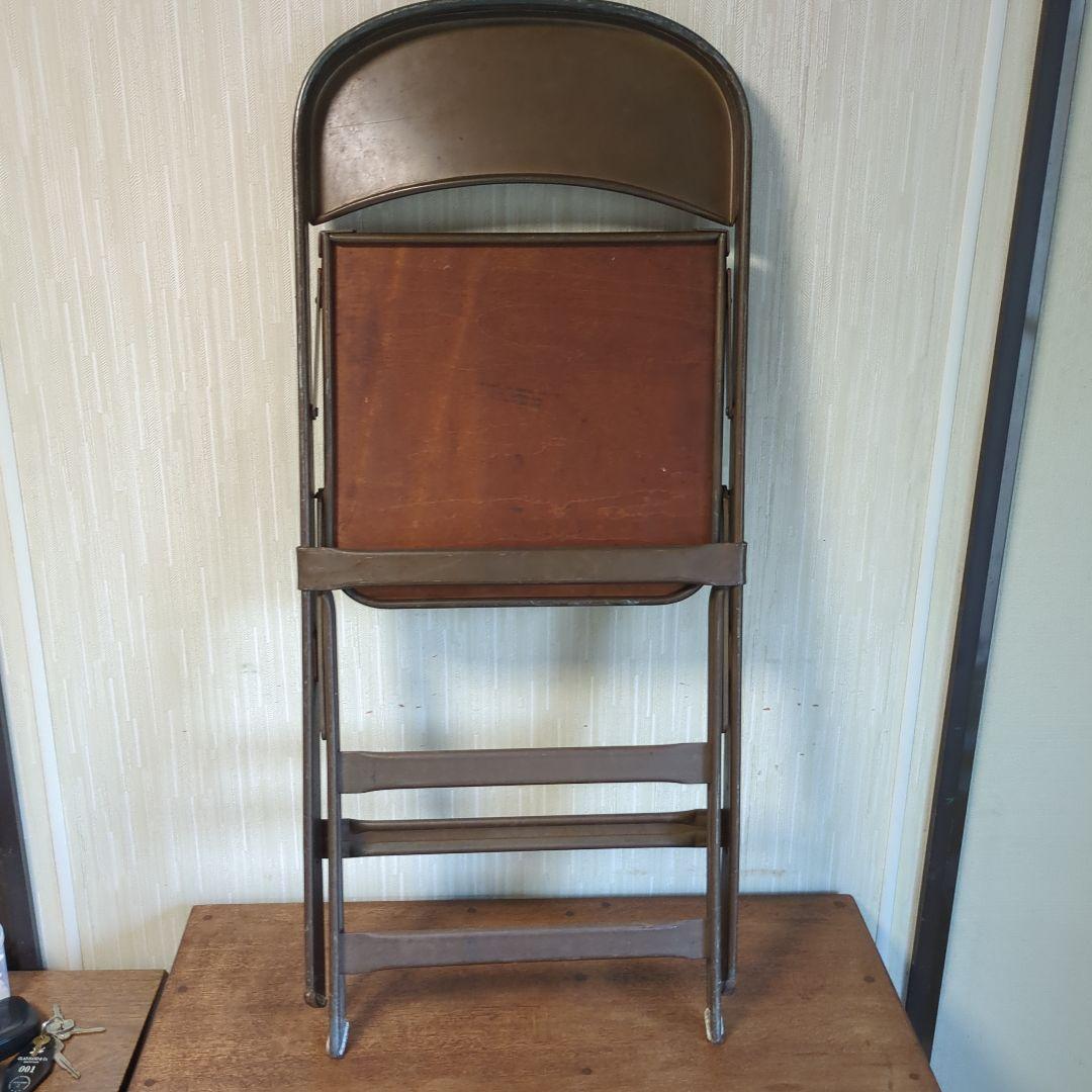 Clarin USAアンティーク折りたたみ椅子 ブラウン