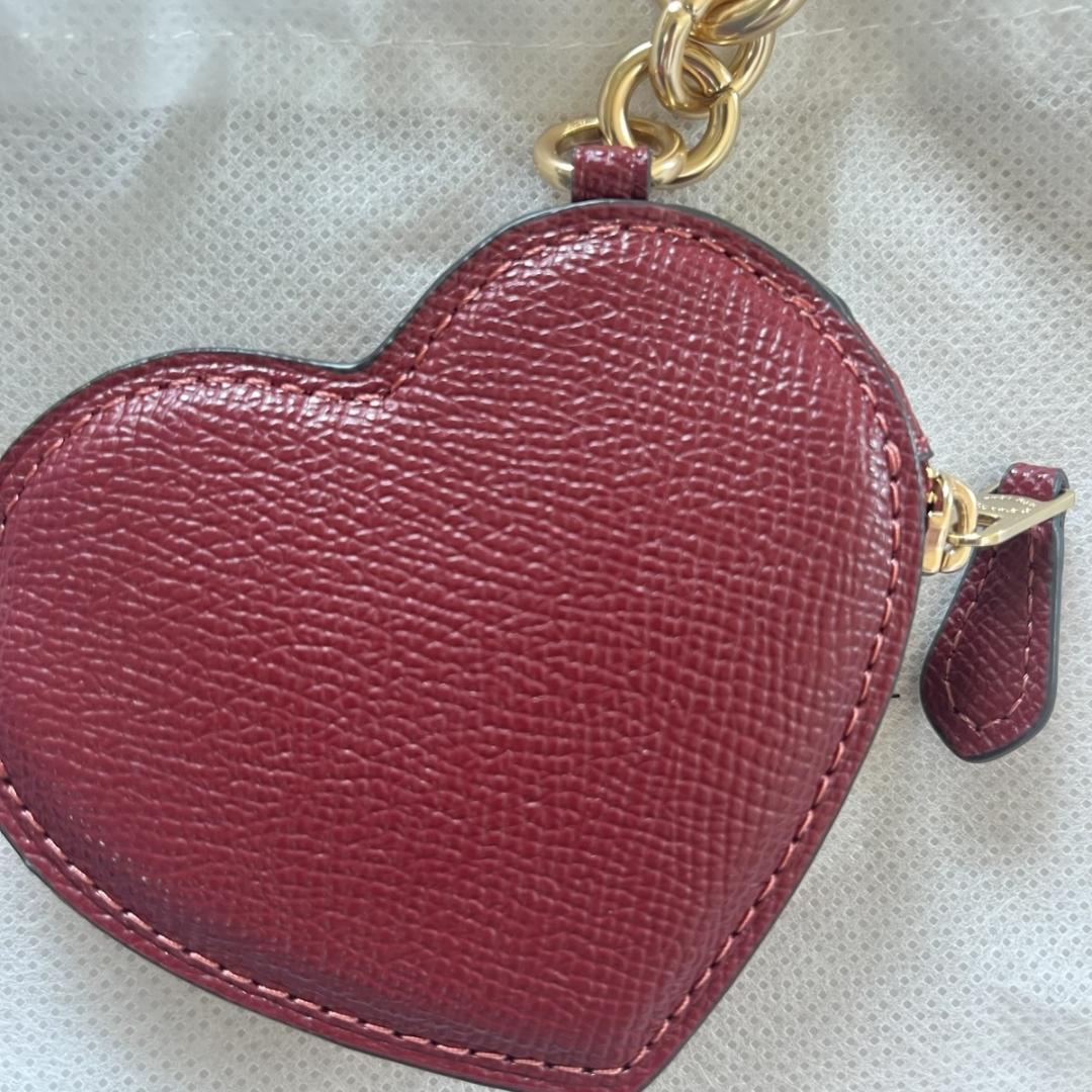 値下げ！COACH　コーチ ハート バッグ チャーム　キーホルダー　新品