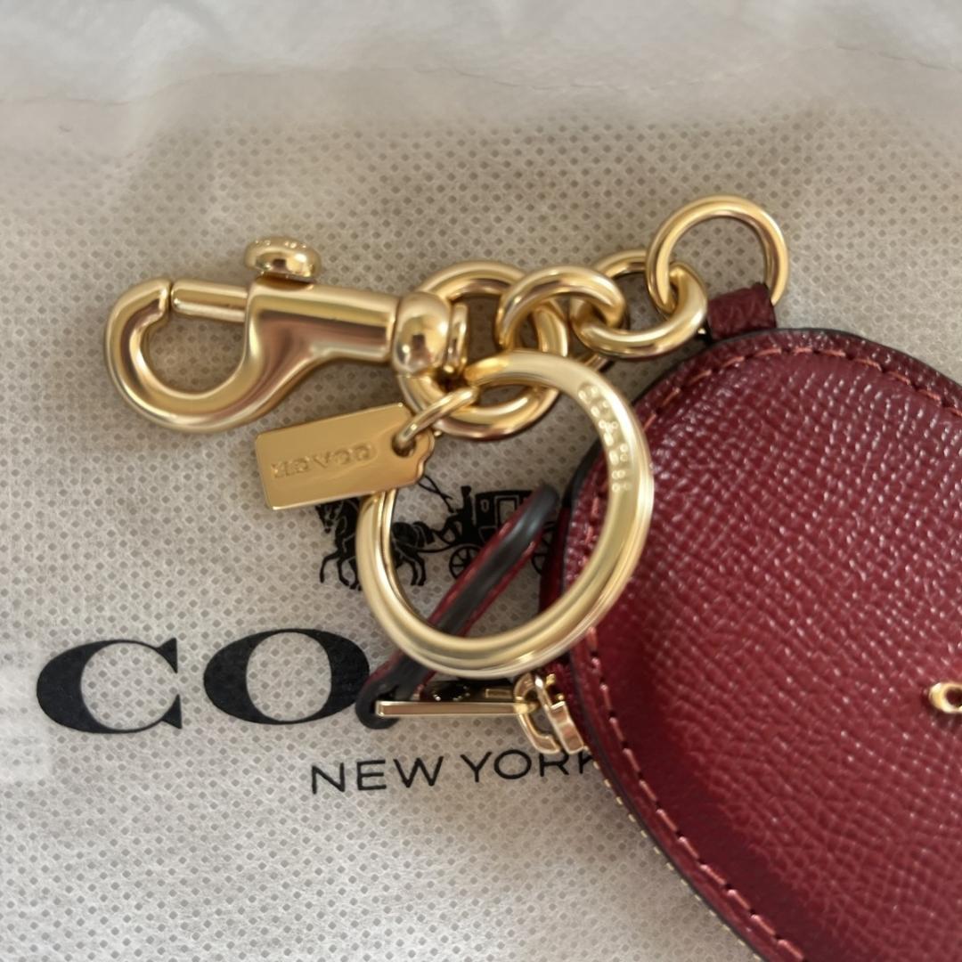 値下げ！COACH　コーチ ハート バッグ チャーム　キーホルダー　新品
