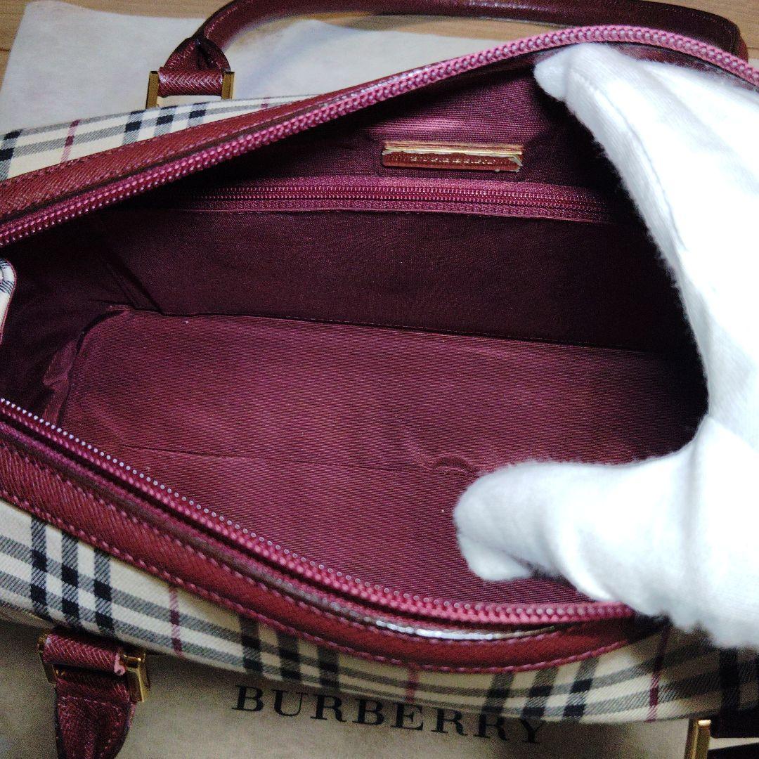 極美品BURBERRY チェック柄ショルダー、ボストンバッグほぼ未使用