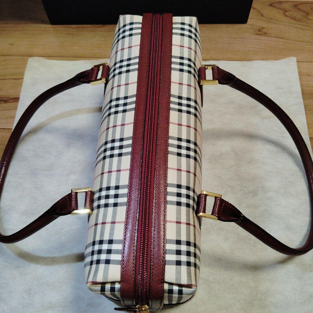 極美品BURBERRY チェック柄ショルダー、ボストンバッグほぼ未使用