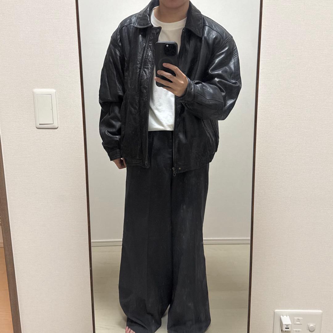 Members only レザージャケット ブラック