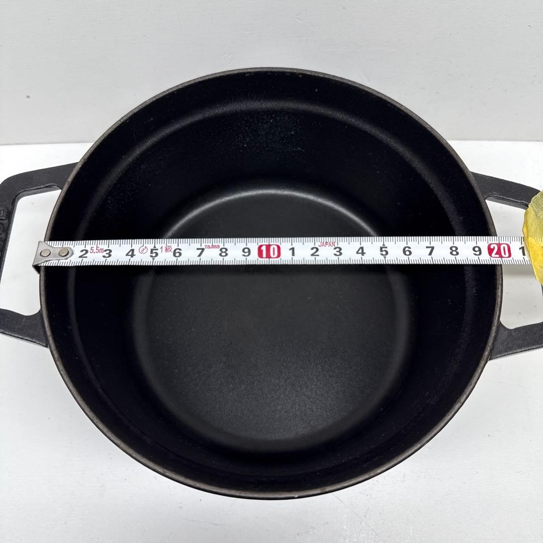 STAUB La Cocotte 黒 鍋 20センチ ストウブ 両手鍋