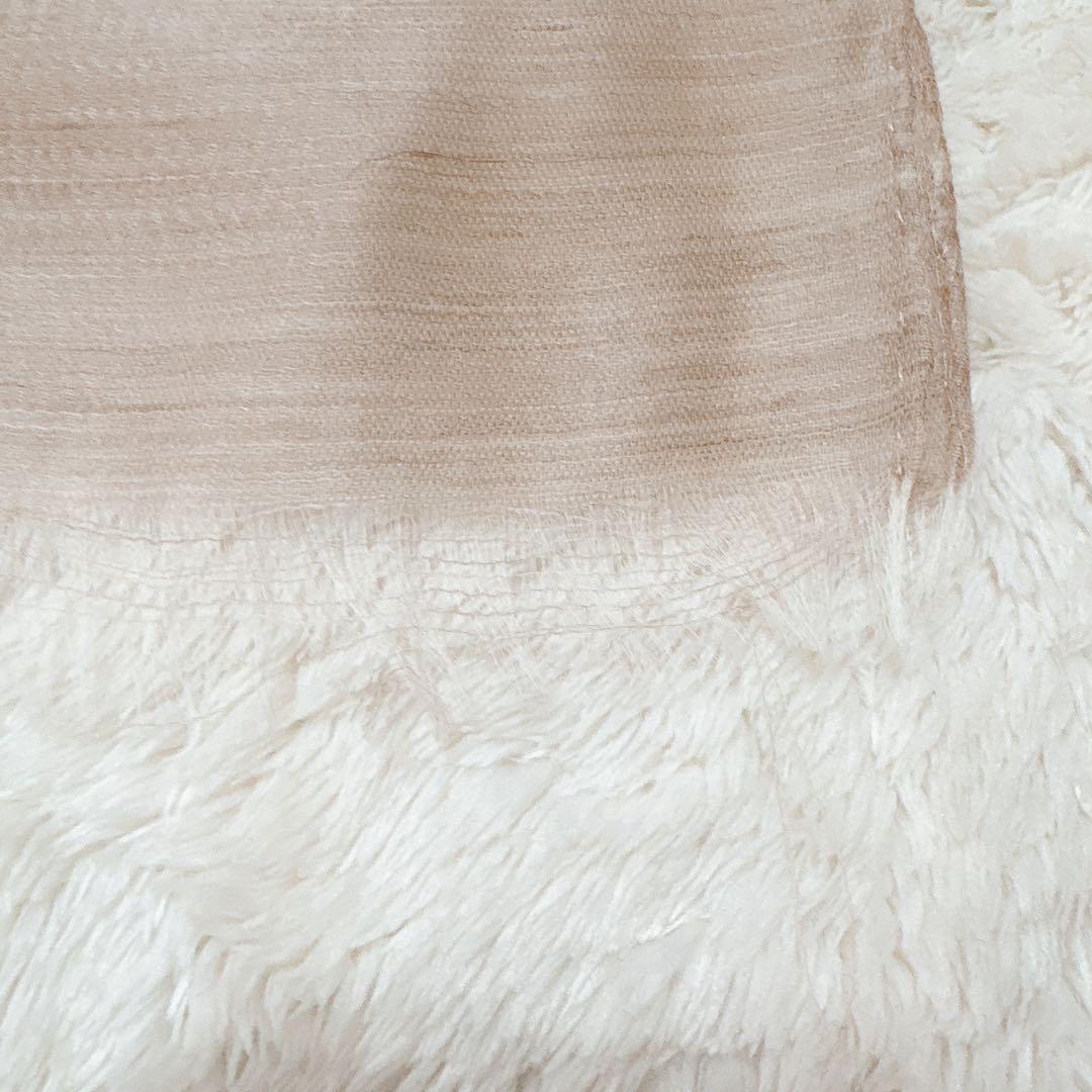 美品 Loro Piana ロロピアーナ カシシル リネン 大判ストール 刺繍