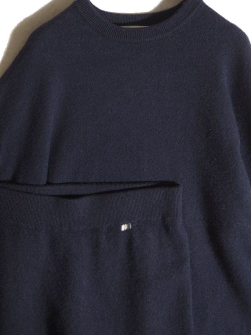 extreme cashmere ニットパンツ セットアップ　ネイビー