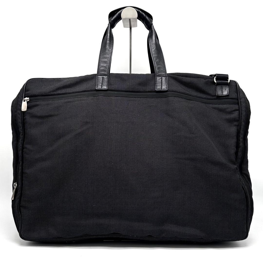 良品 dunhill AVORITIES ガーメントバッグ2way ブラック