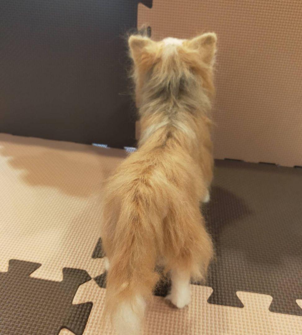 羊毛フェルト犬　ちろ
