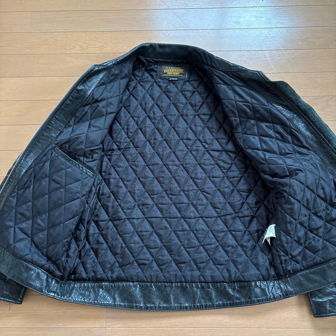 NEIGHBORHOOD ネイバーフッド　シングルライダースジャケット　Lサイズ