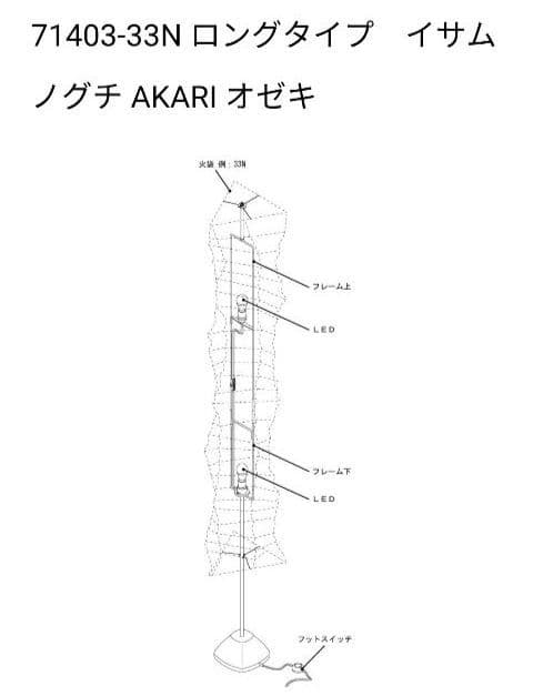 ららsamu Noguchiイサムノグチ アカリ AKARI33N+ST2