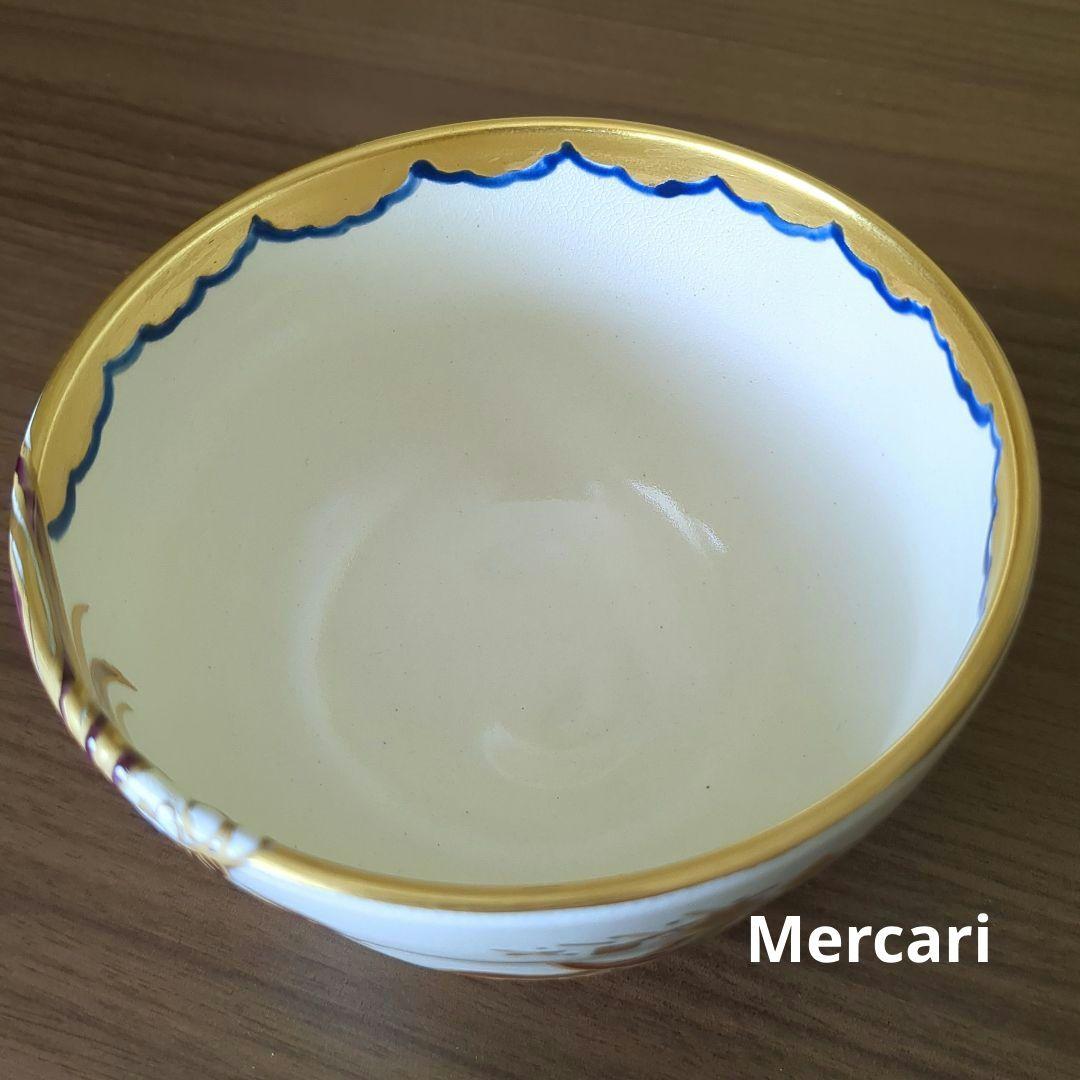 西村清翠作　茶碗　鳳凰