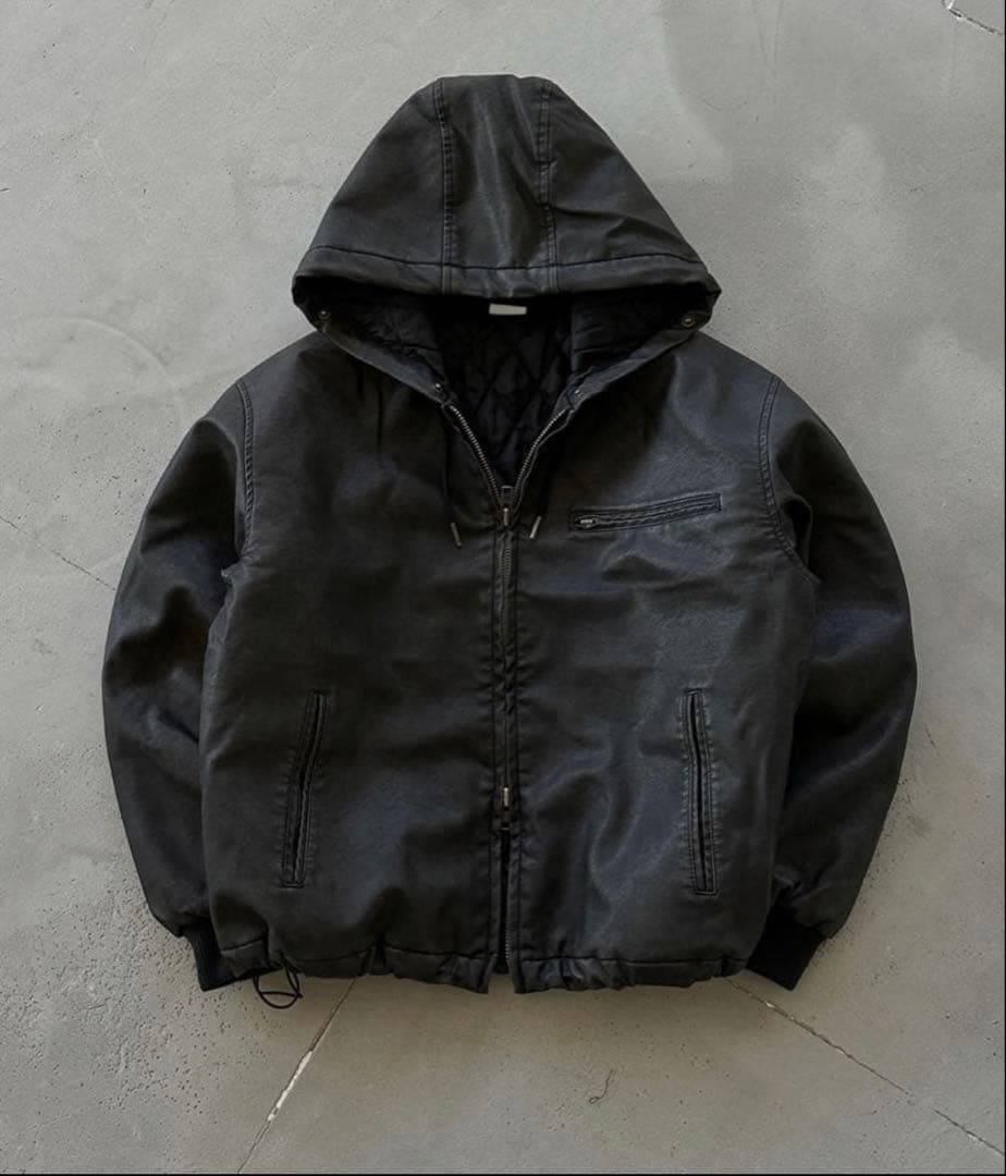 WISH FOR EVER®ファージャケット ブラック M