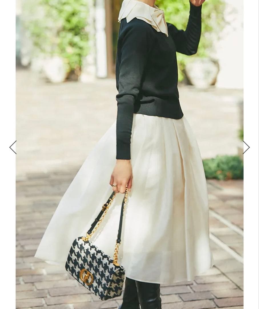 セブンテン　オーガンジー ボリューム スカート SEVENTEN XS