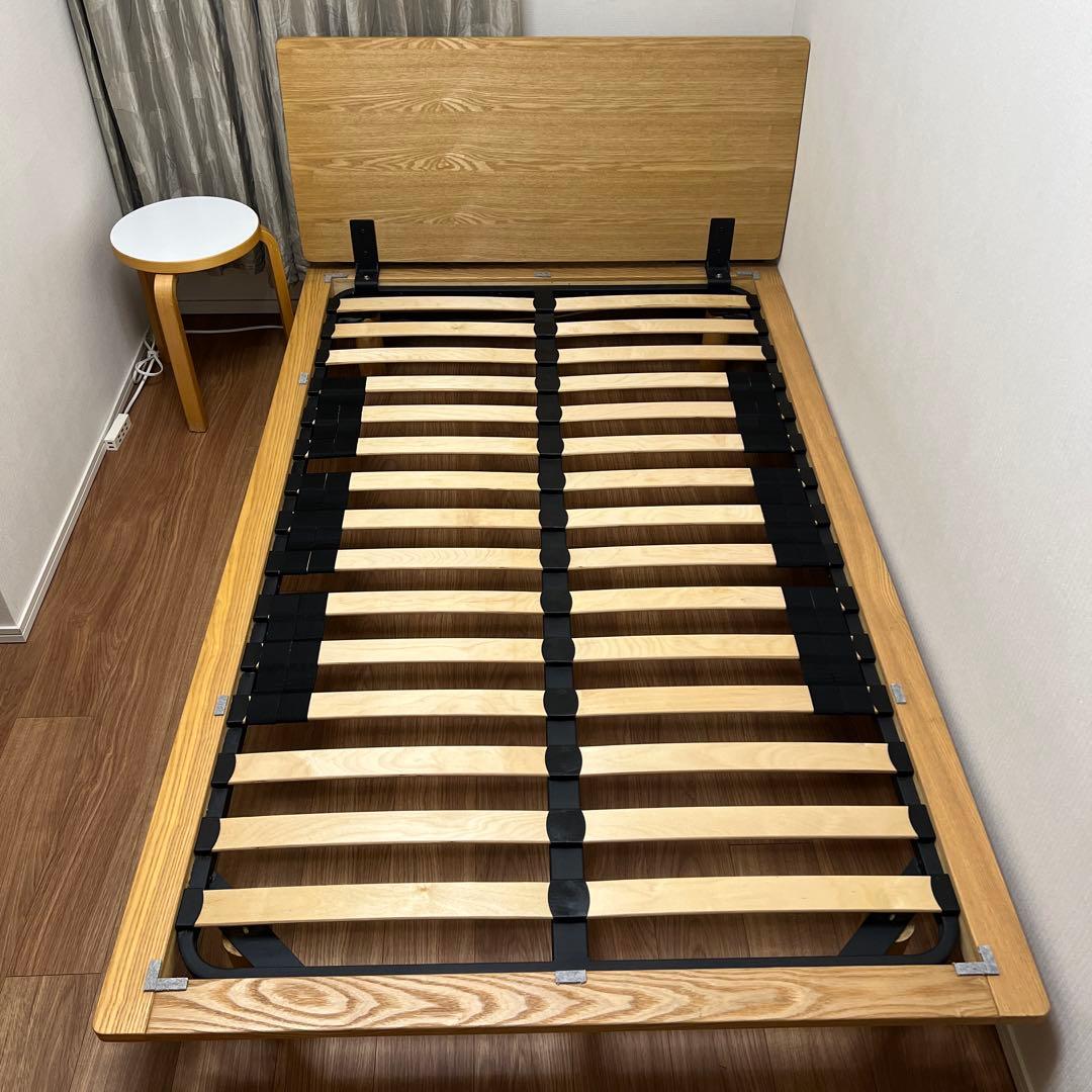 ニ*う様 セミダブルベッドフレーム ナチュラルウッド