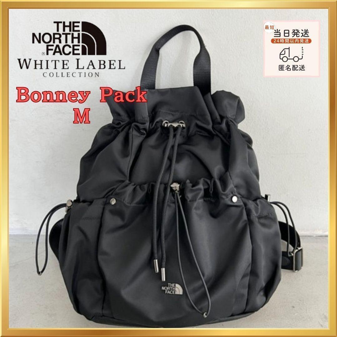 韓国限定　ノースフェイス ホワイトレーベル　ボニーパックM ブラック　K
