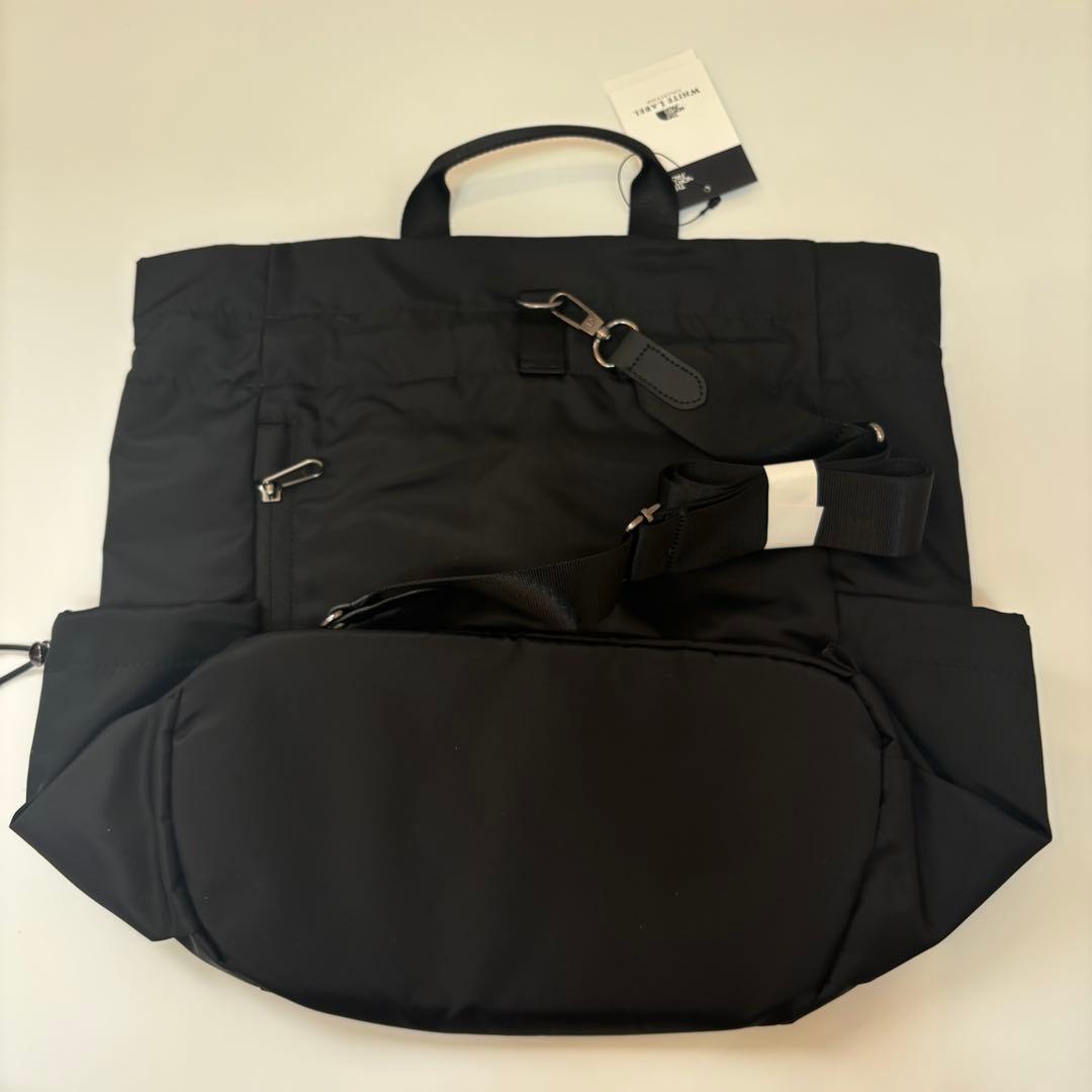 韓国限定　ノースフェイス ホワイトレーベル　ボニーパックM ブラック　K