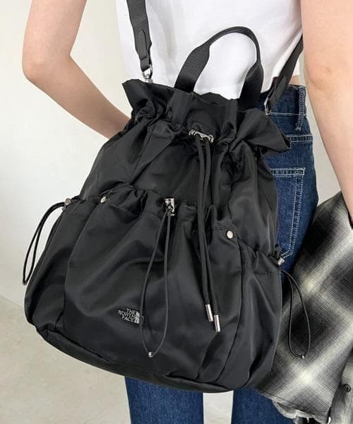 韓国限定　ノースフェイス ホワイトレーベル　ボニーパックM ブラック　K