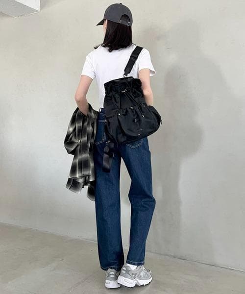 韓国限定　ノースフェイス ホワイトレーベル　ボニーパックM ブラック　K