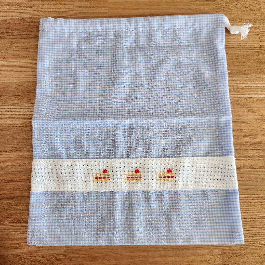 【断捨離ダンちゃん様】コップ袋　給食袋　巾着袋　女の子　刺繍　ユニコーン