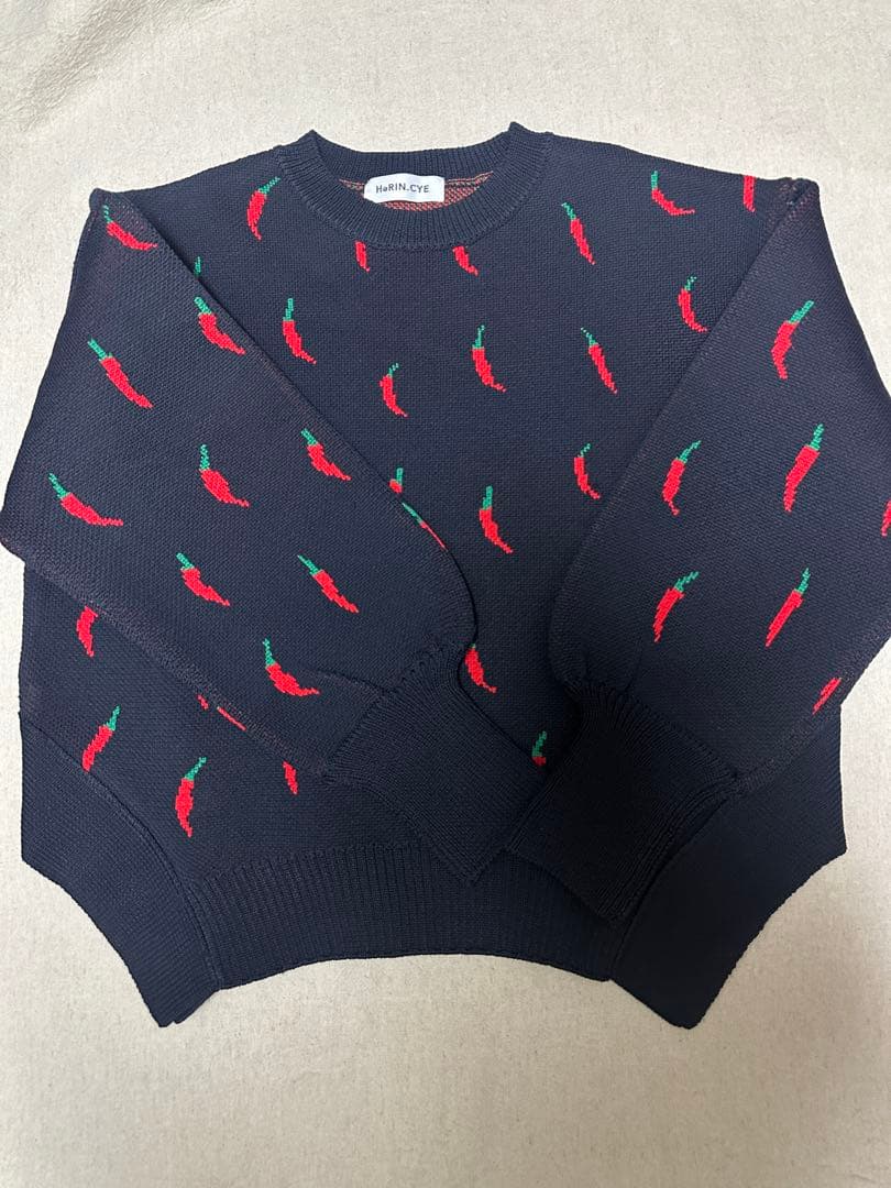 トップス HeRIN.CYE Chili pattern knit pullover