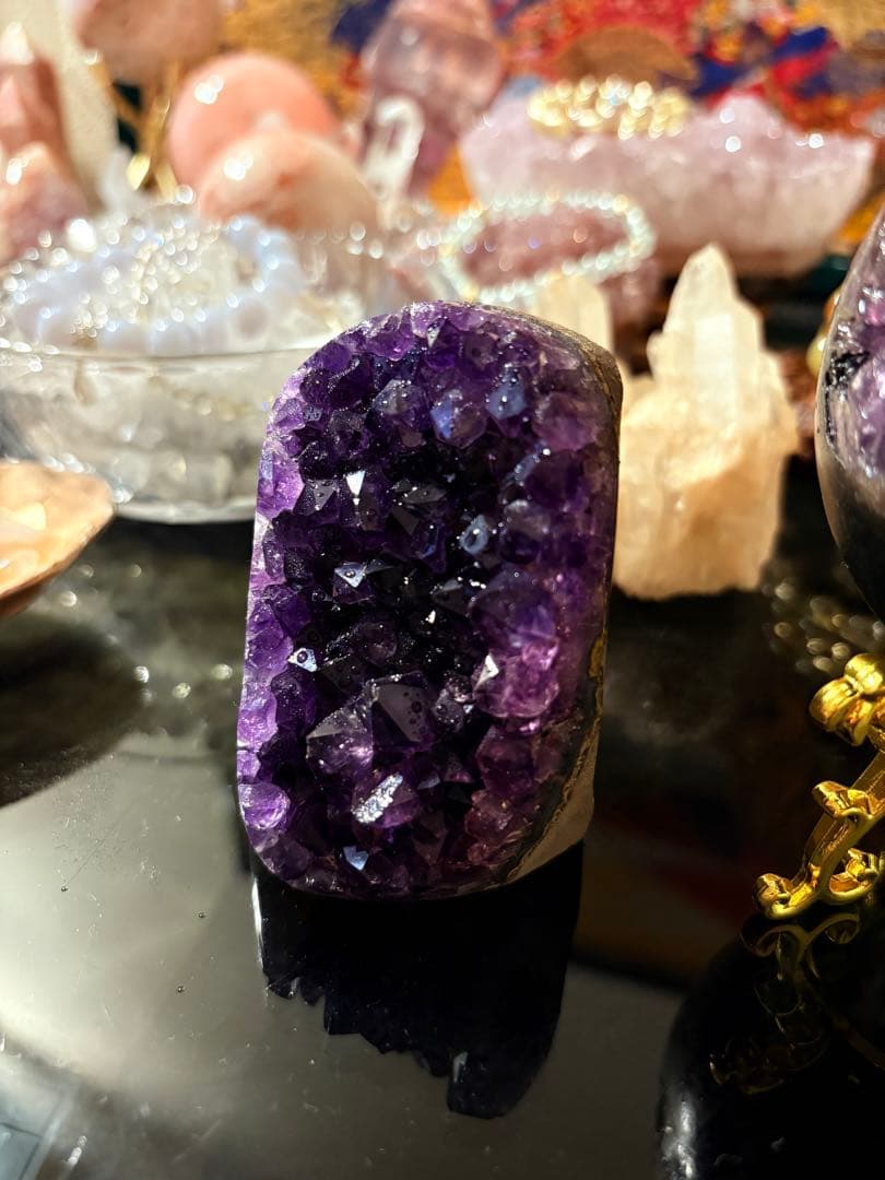 ウルグアイ　アメジストドーム　高品質 パワーストーン 紫水晶 天然石 置き物