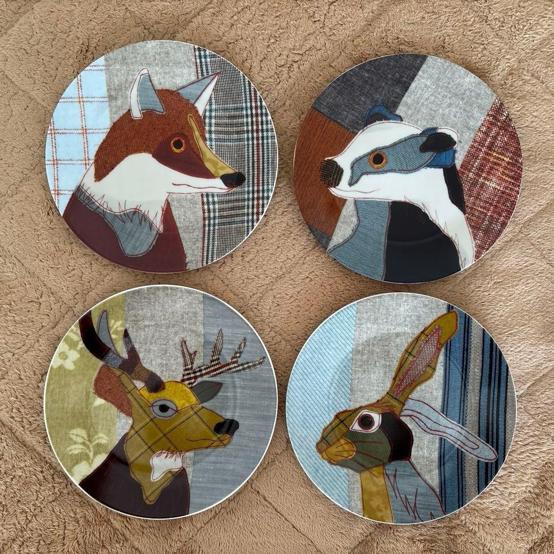 キャロラ・ヴァン・ダイク　ビースティーズ プレート4枚セット Magpie