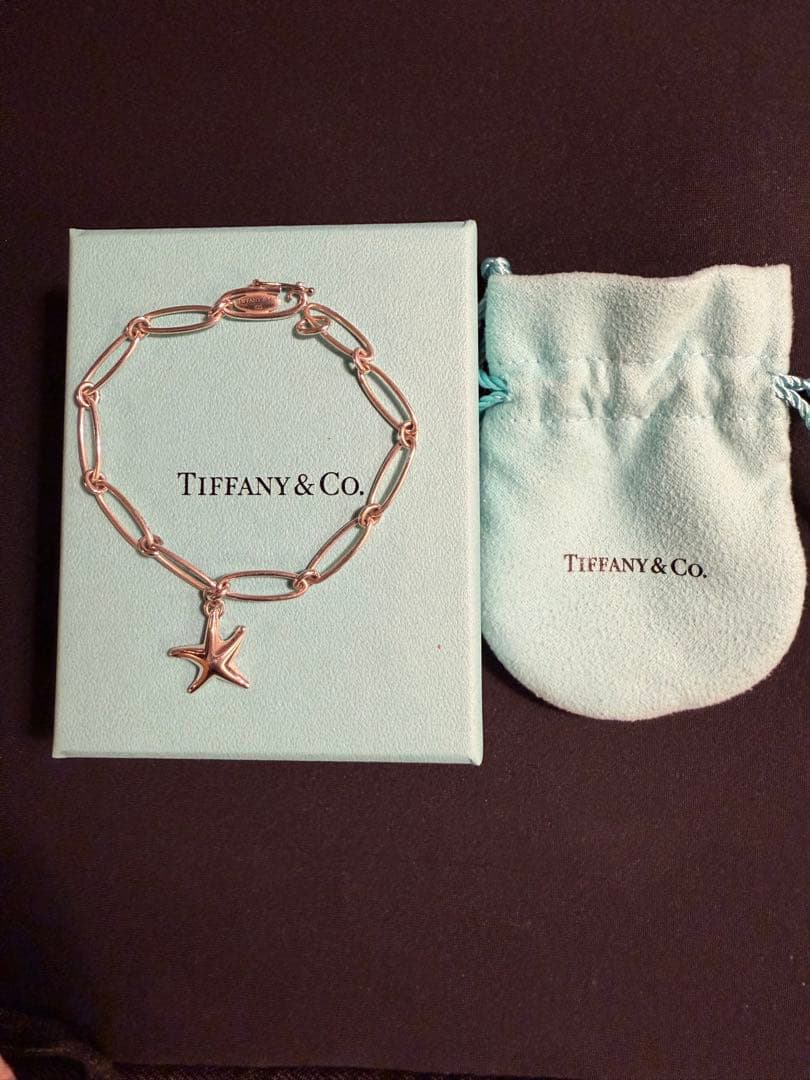 Tiffany & Co. シルバーブレスレット スターフィッシュチャーム付き