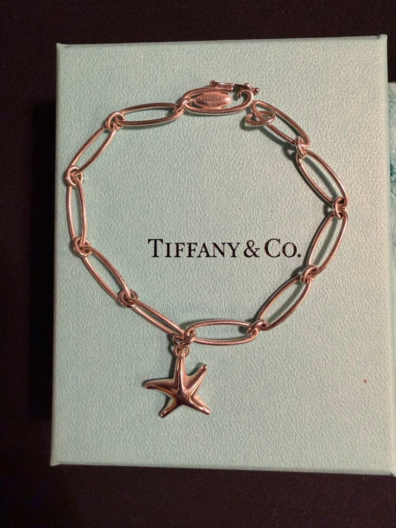 Tiffany & Co. シルバーブレスレット スターフィッシュチャーム付き