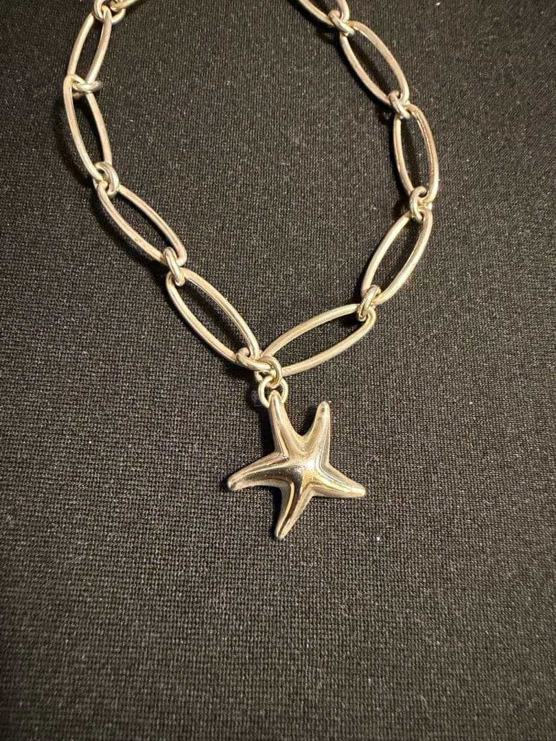 Tiffany & Co. シルバーブレスレット スターフィッシュチャーム付き