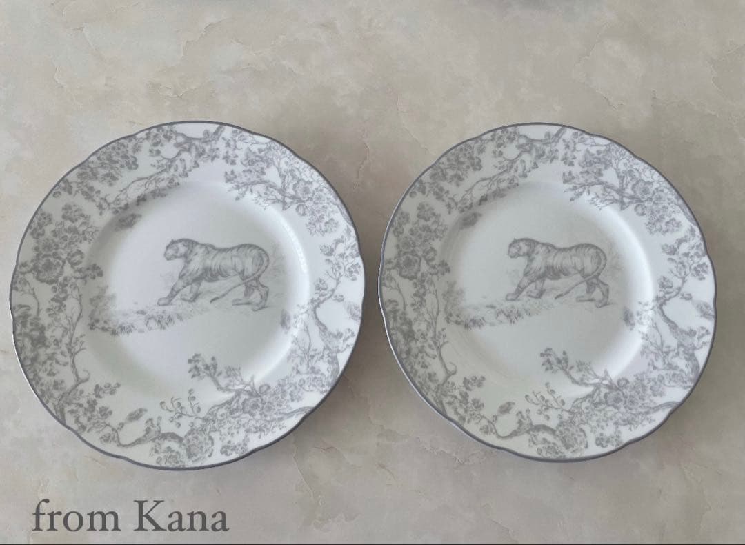 Dior トワル ドゥ ジュイ タイガー デザートプレート