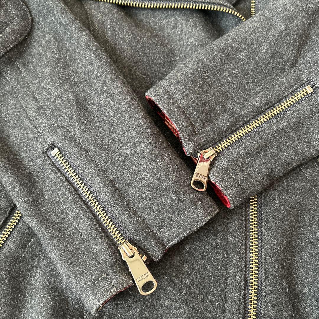 【美品】wこ19 BURBERRYバーバリー　ライダースジャケットsize38