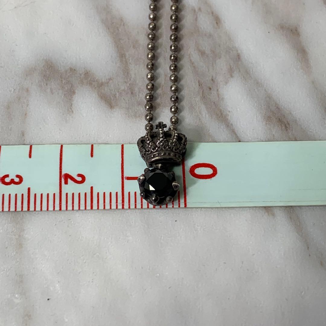 Justin Davis ネックレス ブラック クラウン silver925