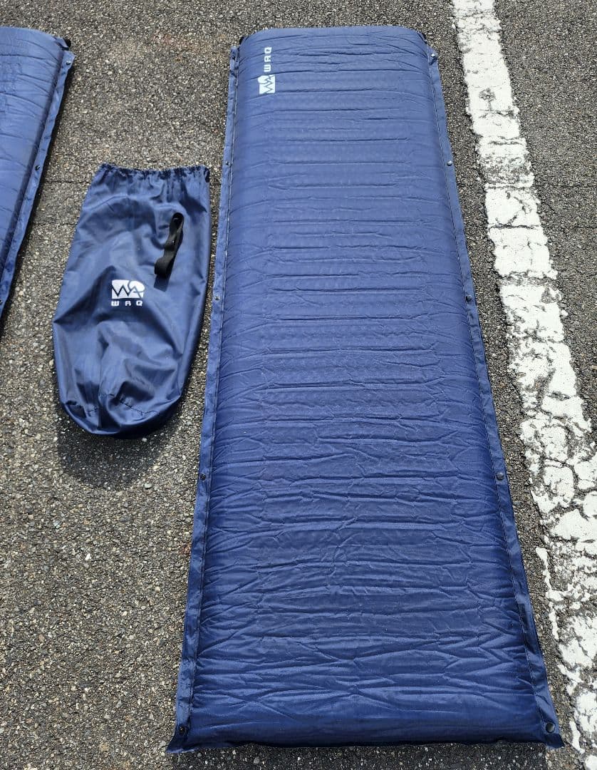 WAQ ワック インフレータブルマット　8cm 2個セット ネイビー