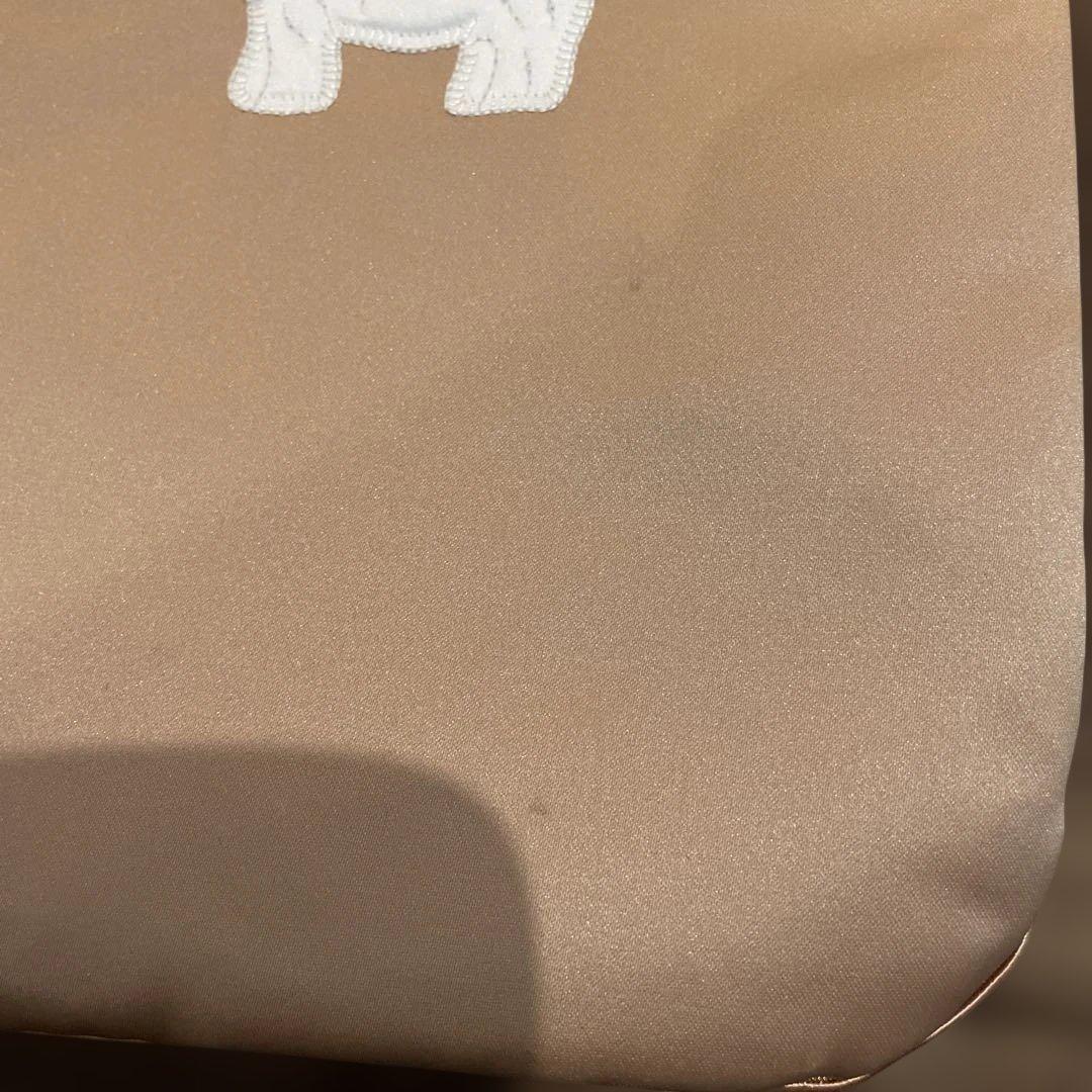 Demodee アップリケ　サテントートバッグ　DOG