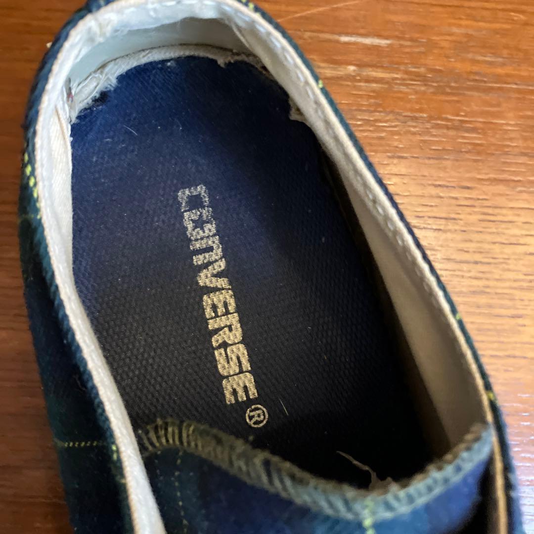 Jack Purcell ネイビー チェック スニーカー