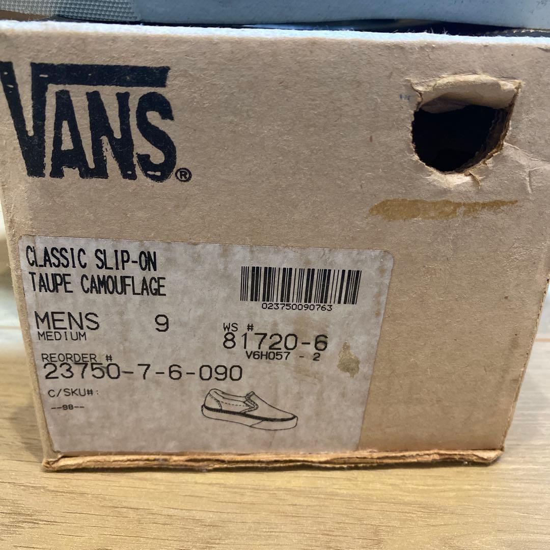 VANS　アメリカ製　90's　SLIP ON　迷彩