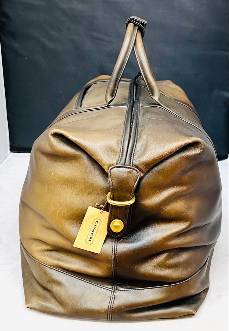 OLD COACH コーチ グラブタンレザー ボストンバッグ ドイツフック